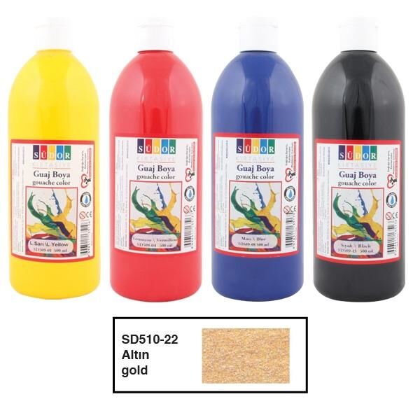 Südor Guaj Boya 500 Ml Tempera Altın Sd510-22