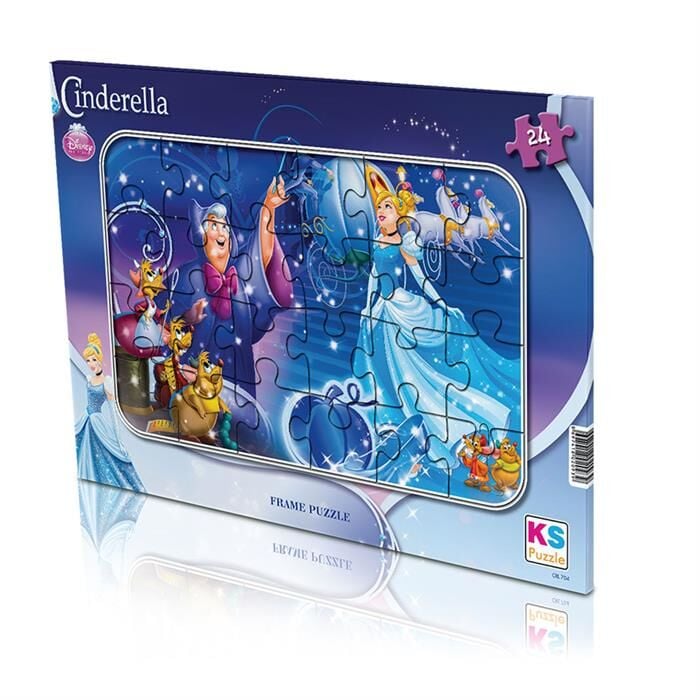 Ks Games Frame Puzzle 24 Parça Cinderella Crl-704
