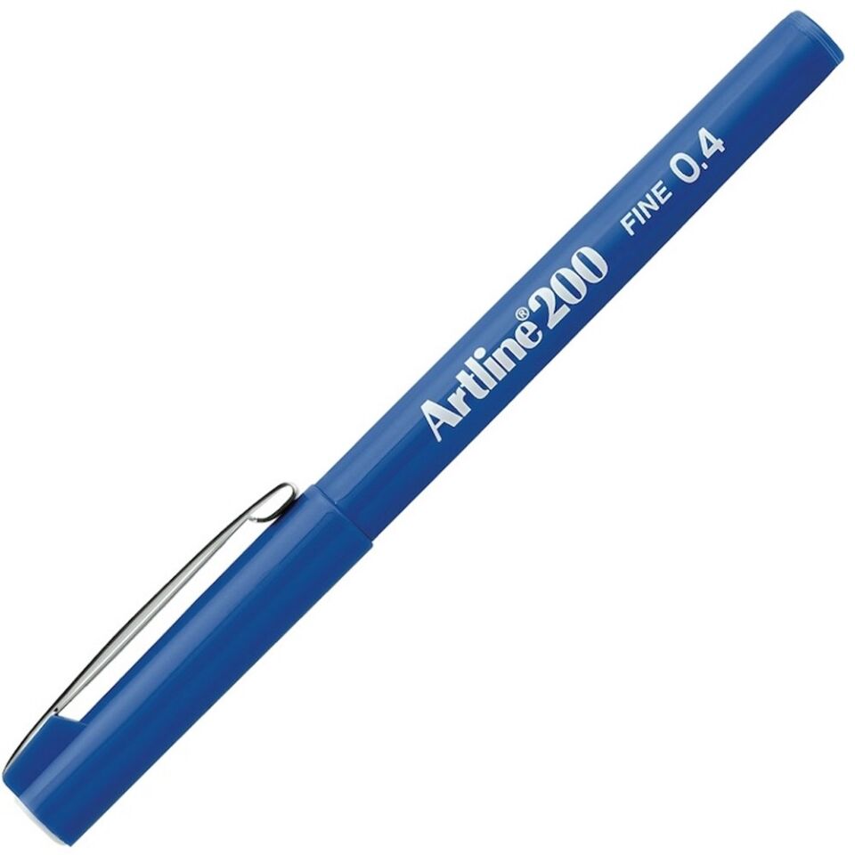 Artline Ek-200n Fine Keçe Uçlu Yazı Kalemi 0,4mm Mavi