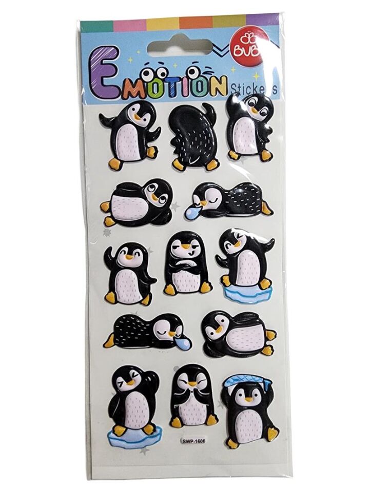Bu-bu Emotıons Stıckers Penguın 9x21 Swp-1606