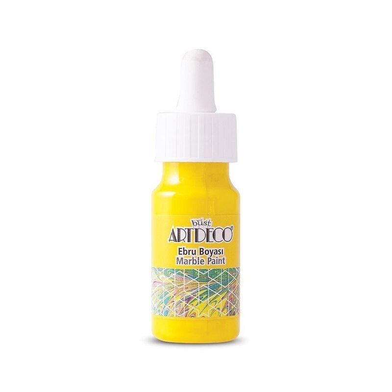 Artdeco Ebru Boyası 30ml Damlalıklı Sarı 01 Lv-y-016b-01