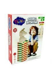 Onyıl Ony-358 Kutuda Ahşap Sihirli Bloklar 100 Parça