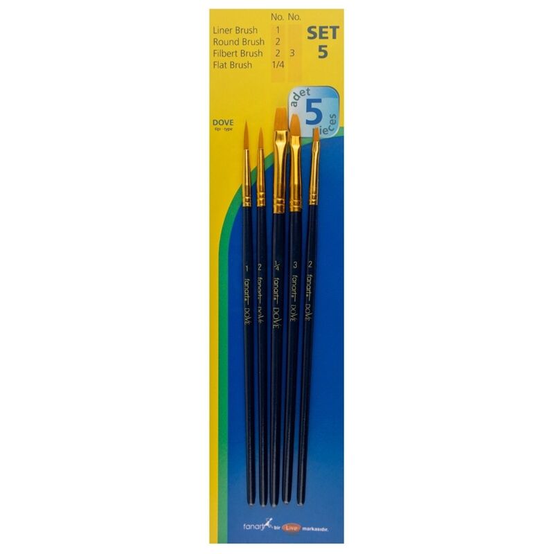 Fanart Academy Seri 500 Sentetik Kıllı Fırça Seti No:4(4lü) Lv-f-7500.s4