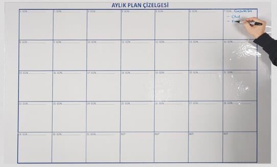 Panda Aylık Planlayıcı 100x110 Cm Pan777