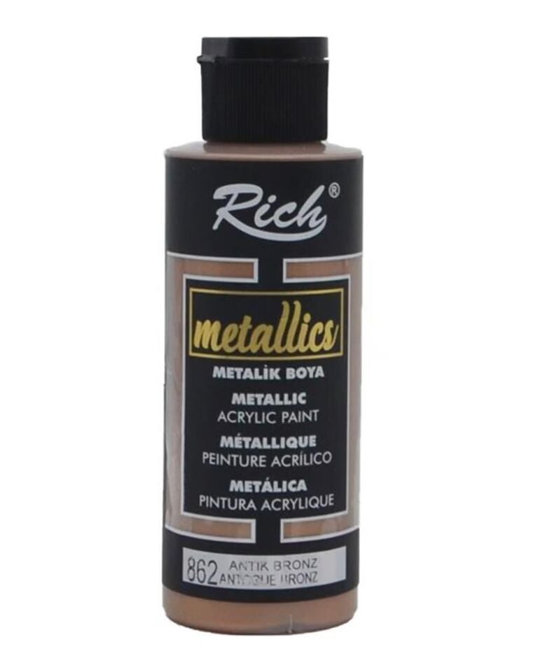 Rich Metalik Akrilik Boya 120 Cc ( 682 ) Antik Bronz Met-120-03966