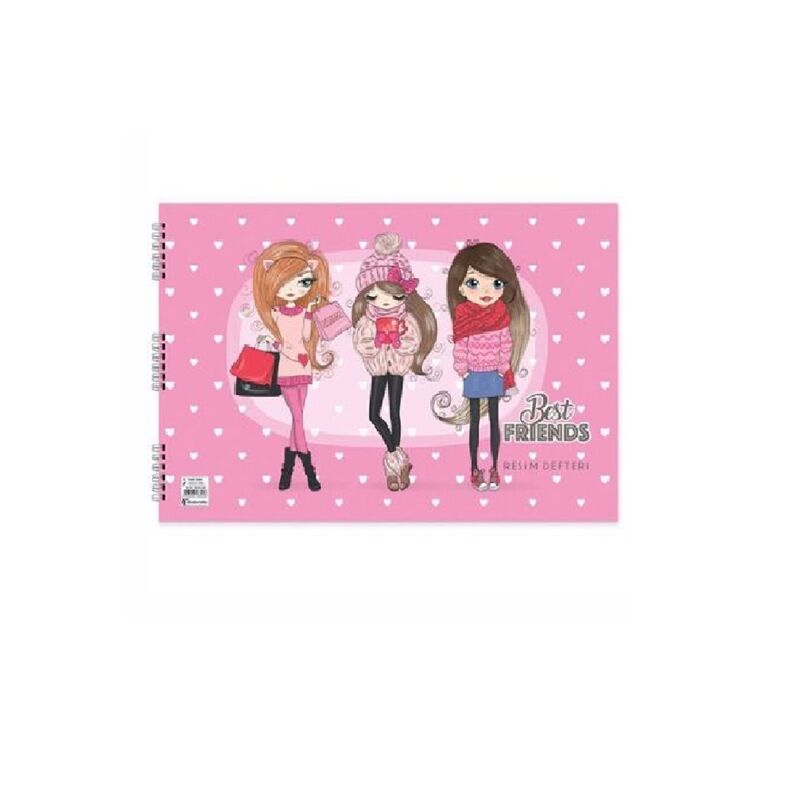 Keskin Color Resim Defteri 25x35 15 Yp. Spiralli Best Friends 300220-99