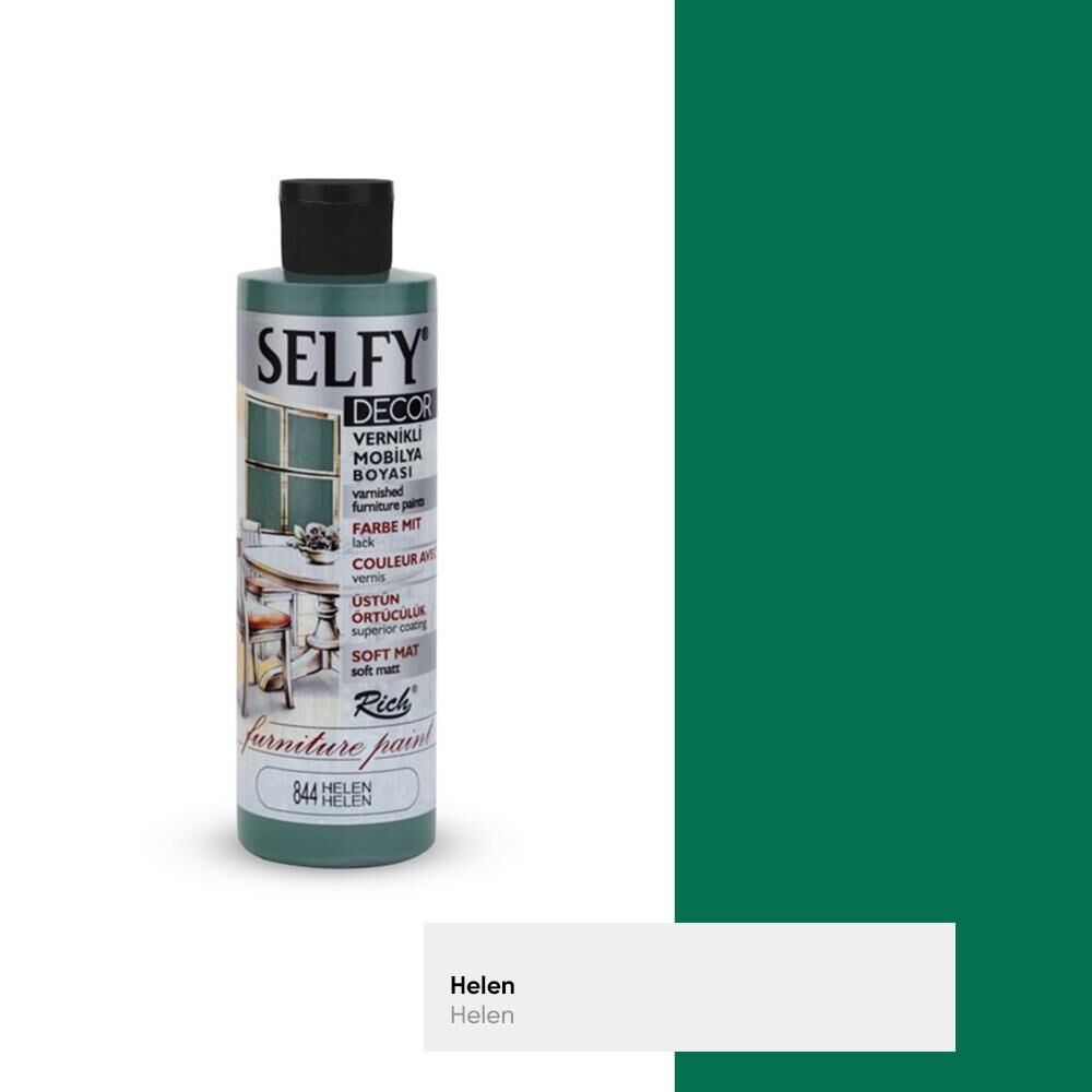 Rich Selfy Decor Mobilya Boyası Vernikli 240 Cc ( 844 ) Helen Slf-240-09451
