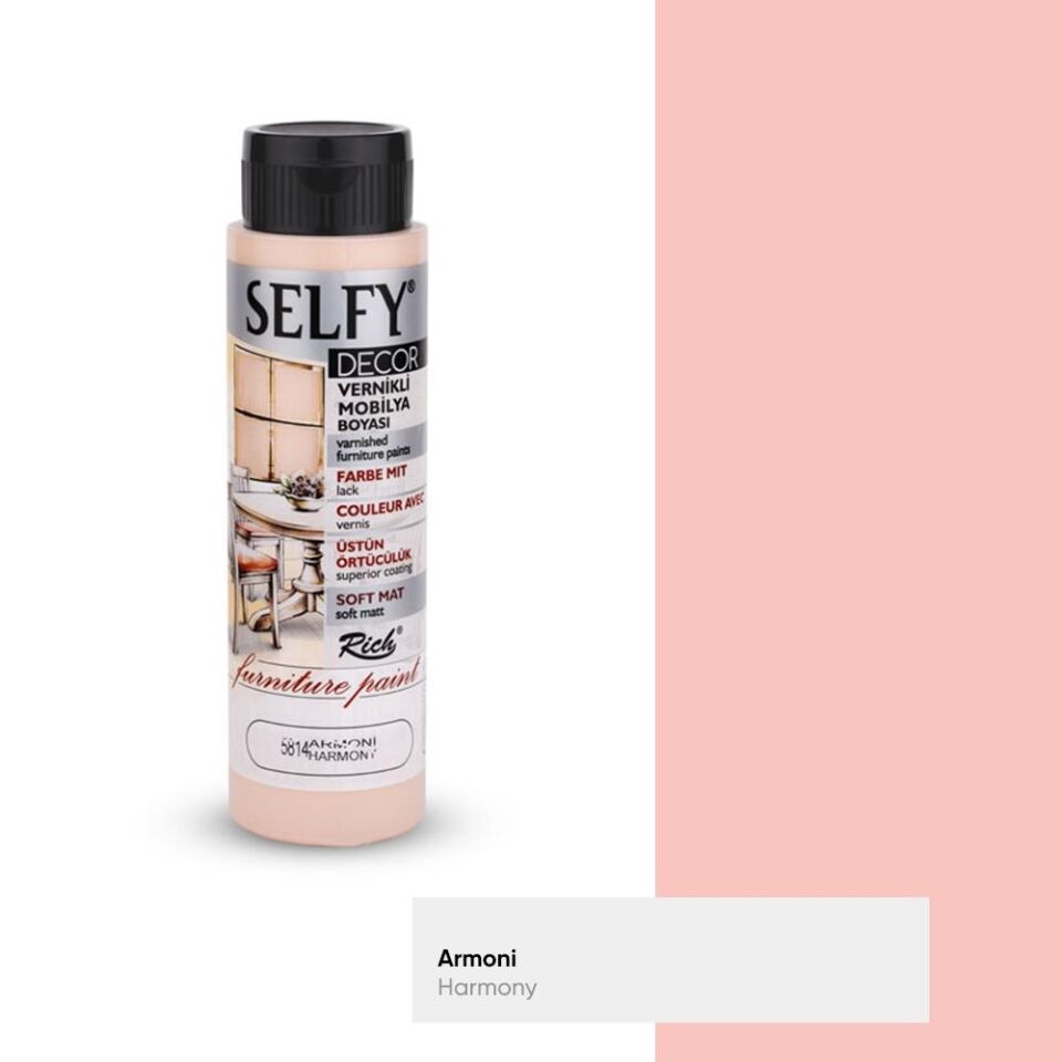 Rich Selfy Decor Mobilya Boyası Vernikli 500 Cc ( 5814 ) Armoni Slf-500-09476
