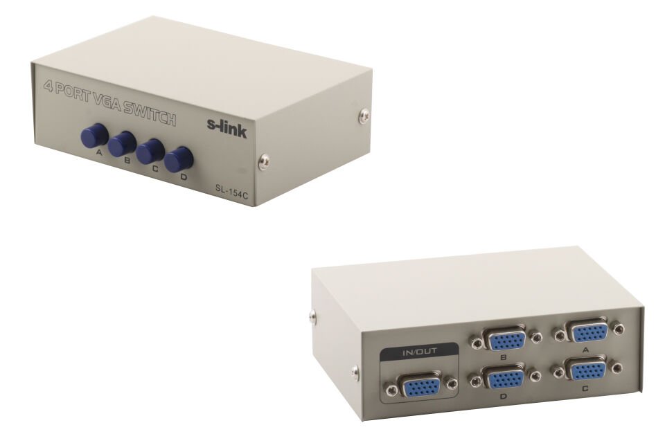 S-link Sl-154c 4pc-1mn Manuel Vga Switch
