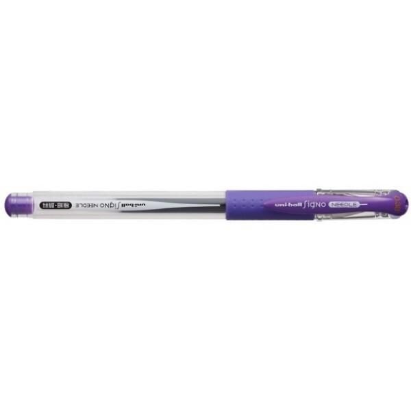 Uniball Signo Needle 0.38 İğne Uçlu Jel Kalem Mor Um-151nd (38)