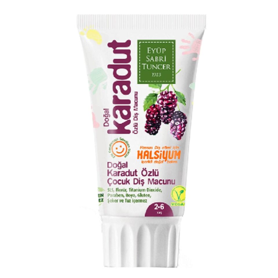 Eyüp Sabri Tuncer Doğal Karadut Özlü Diş Macunu 2-6 Yaş Arası 60ml