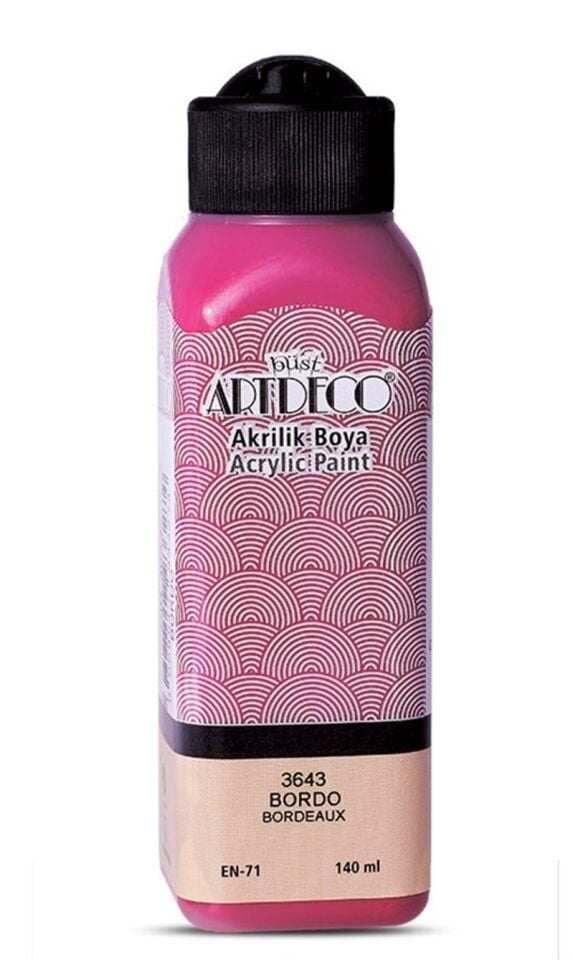 Artdeco Akrilik Boya 140ml Bordo 3643 Lv-y-070r-3643