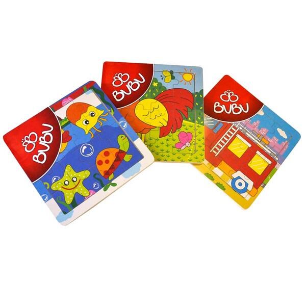 Bu-bu Ahşap Puzzle 16 Prç 20*20 Ap0004
