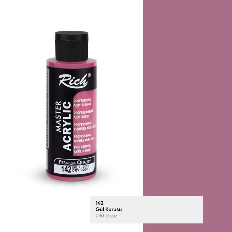 Rich Master Akrilik Boya 120 Cc Gül Kurusu Akr-120-142