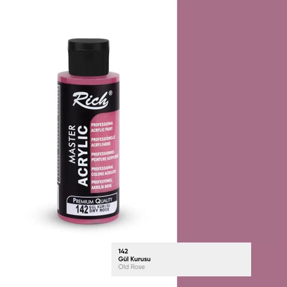 Rich Master Akrilik Boya 120 Cc Gül Kurusu Akr-120-142