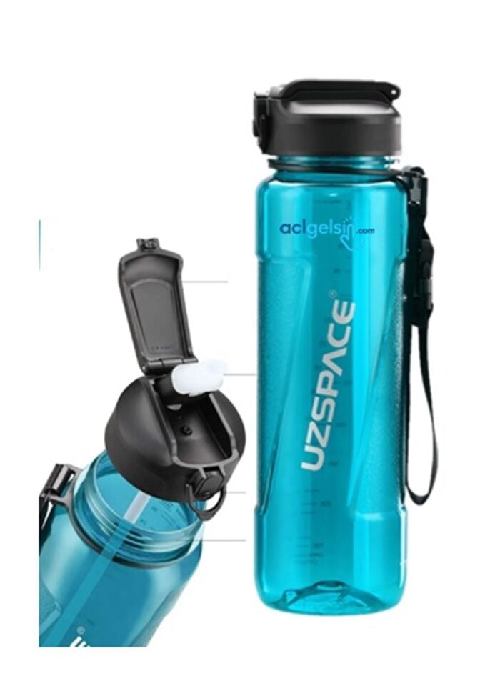 Uzspace Trıtan / Pipetli 1500 Ml Matara Turkuaz 6058