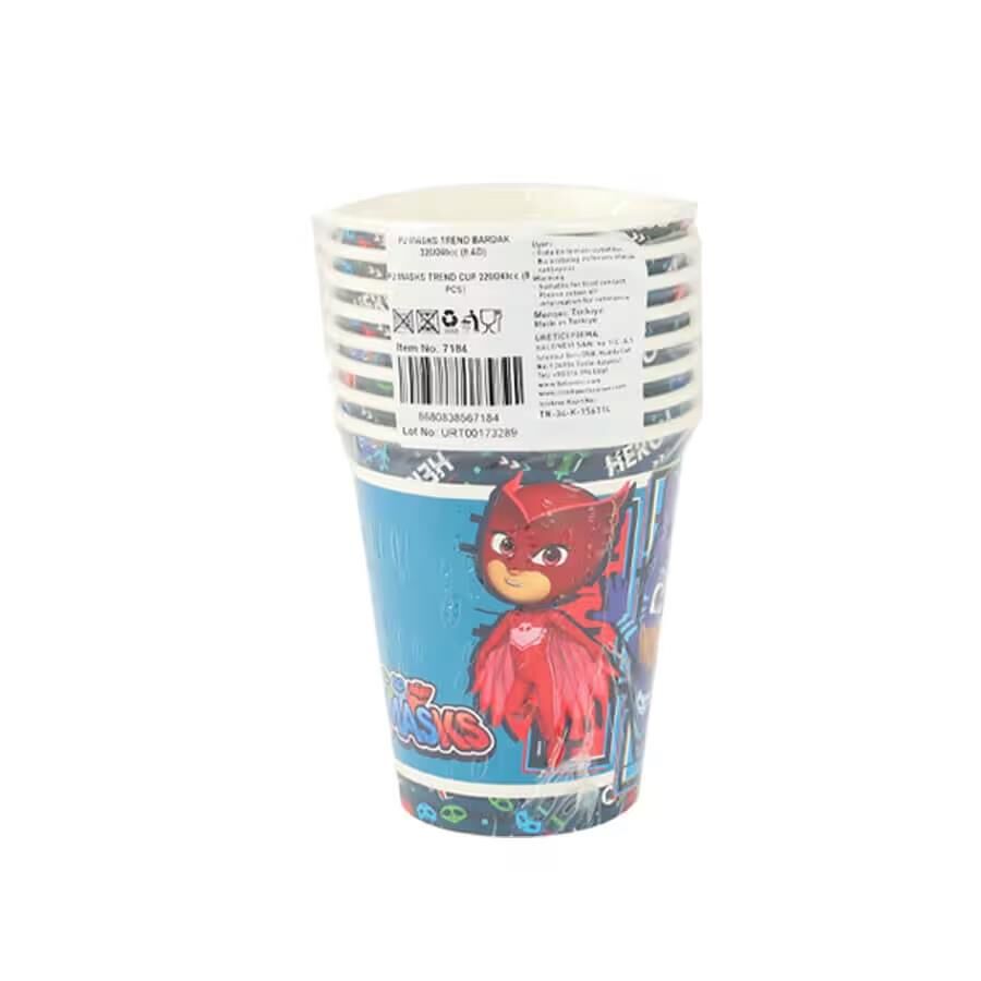Balonevi.pj Masks Trend Kağıt Bardak 220/240cc (8 Ad)