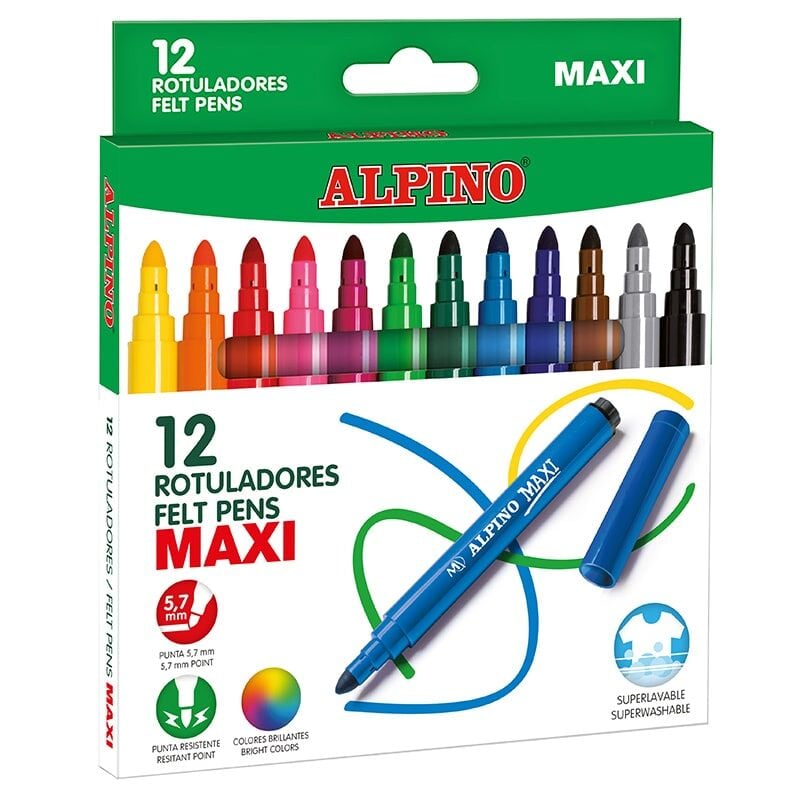 Alpino Keçeli Kalem 12'li Maxi Ar-06
