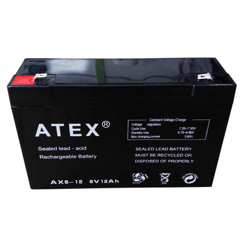Atex Ax-6v 12ah Bakımsız Kuru Akü