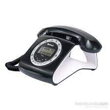 Multitek Retro Özel Tasarımlı Kablolu Siyah-kırmızı Masa Üstü Telefon