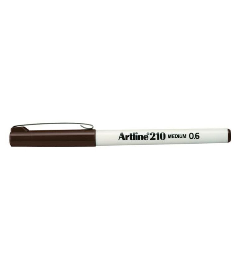 Artline 210n Keçe Uçlu Yazı Kalemi Uç:0,6mm Koyu Kahverengi Lv-a-ek-210n Dark Brown