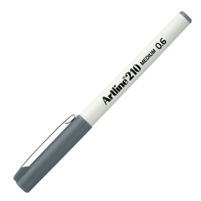 Artline 210n Keçe Uçlu Yazı Kalemi Uç:0,6mm Gri Lv-a-ek-210n Grey