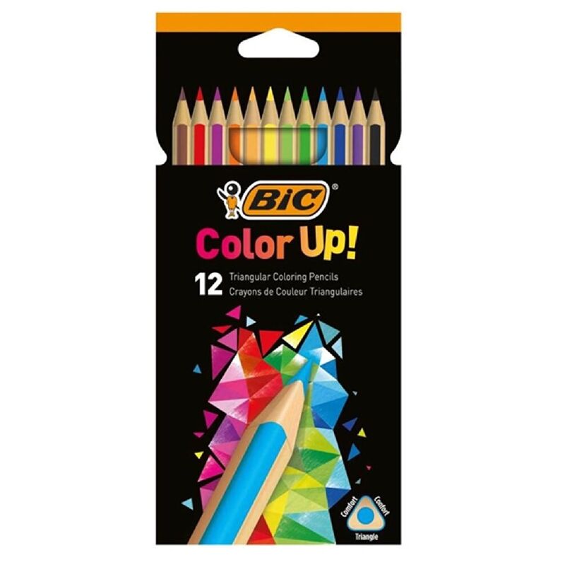 Bic Kuruboya 12'li Color Up Üçgen Karton Kutu 9505273