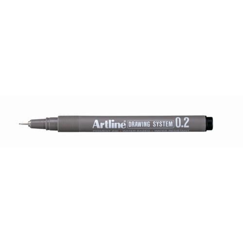 Artline Drawing System 0.2 Çizim Kalemi Uç:0,2mm Siyah Lv-a-ek-232 Black