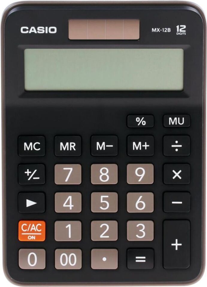 Casio Hesap Makinası Masaüstü 12 Hane Mx-12 B