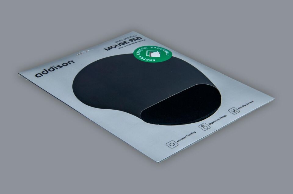 Addison Mouse Pad Jel Bilek Destekli Siyah 300152