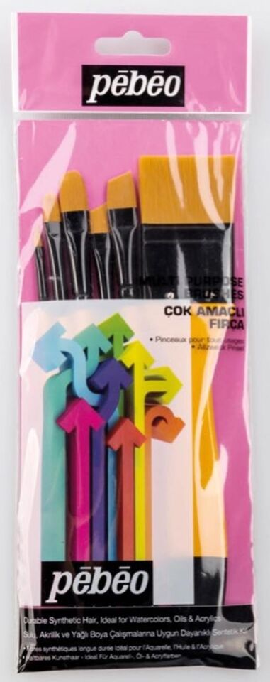 Pebeo Fırça Seti 6'li Çok Amaçli Set:8