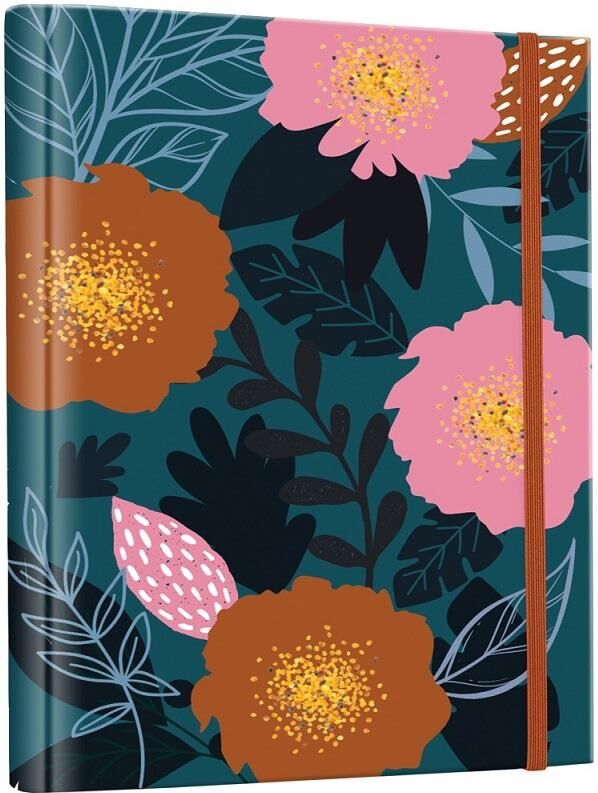 Victorias Journals 1740 Vj Gsp Ayraçlı Planlayıcı Defter ,lastikli .17x23 .100 Gr.haftalık 84 Sayfa+todo-42 Sayfa+noktalı-42 Sayfa - Pop Peonies