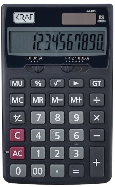 Kraf Hesap Makinası Masaüstü 12 Hane Hm-135