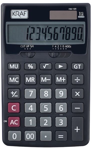 Kraf Hesap Makinası Masaüstü 12 Hane Hm-135