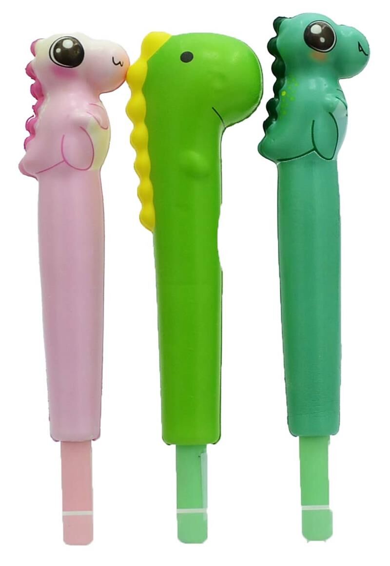 Taros Unıck Color Puffy Dinazor Tükenmez Kalem 7004