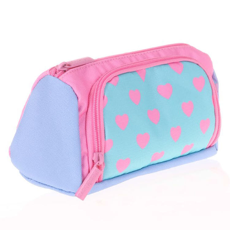 Kaukko Colorful 3 Colors Plump Kalem Çantası (hearts) K2432