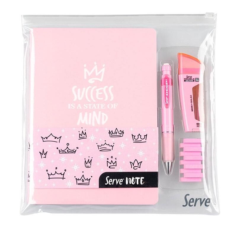 Serve Defter Seti Deep Şeker Pembe