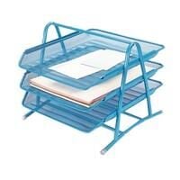 Gıpta Evrak Rafı 3'lü Metal Perforeli Mavi 4-f000500-5001