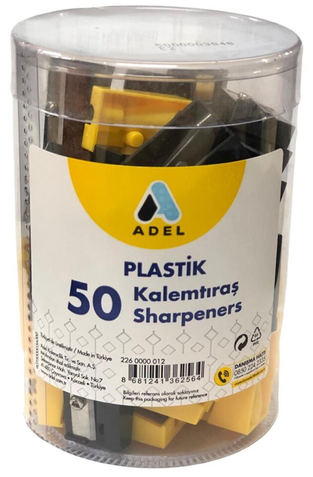 Adel Plastik Tekli Kalemtraş 000012