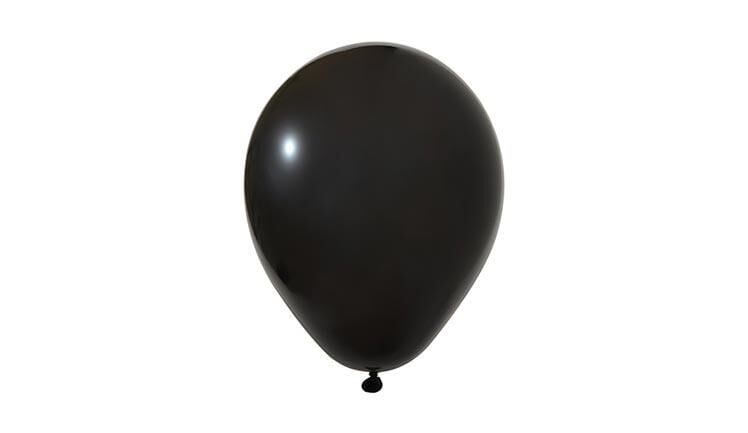 Balonevi 12'' Baskı Balonu Siyah 100 Lü Paket