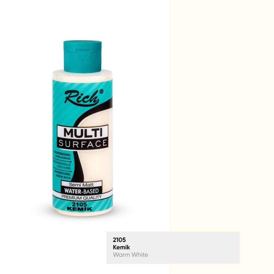 Rich Multi Surface Akrilik Boya 120 Cc Kemik Mls-120-2105