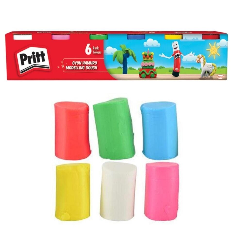 Pritt Oyun Hamuru 6 Lı Renkli 100gr 1831457