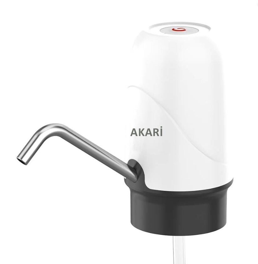 Akari Şarjlı Su Pompası (usb Şarj Grişi-şarj Lambası-paslanmaz Çelik)
