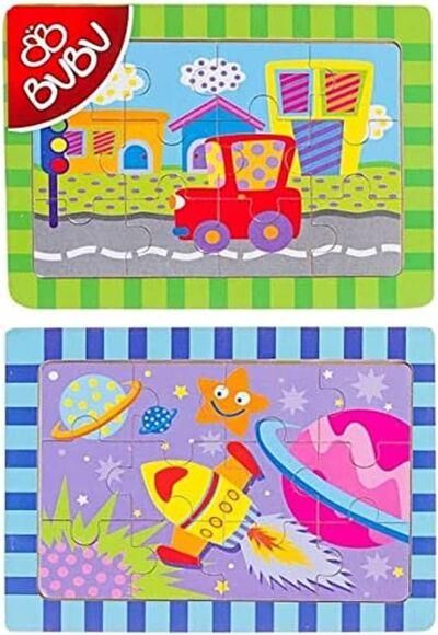 Bu-bu Ahşap Puzzle 20x14 (0,6 Cm.) 00114