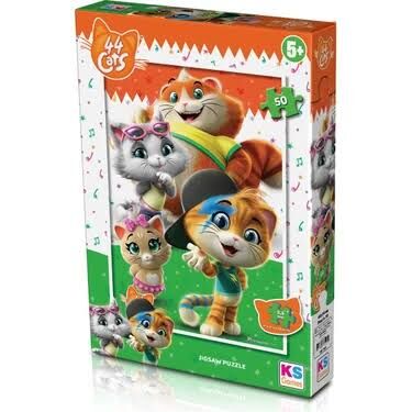 Ks Games Puzzle 50 Parça 44 Cat Cat-709