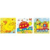 Bu-bu Ahşap Puzzle 15x15x0,6 Cm 9 Prç 00115