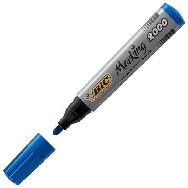 Bic Markör Permanent 1.7 Mm Yuvarlak Uçlu Mavi 2000 06 8209143