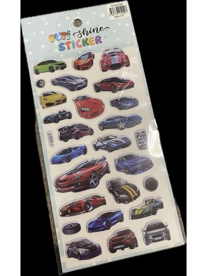 Puti Sticker Otomobil Pt-10007