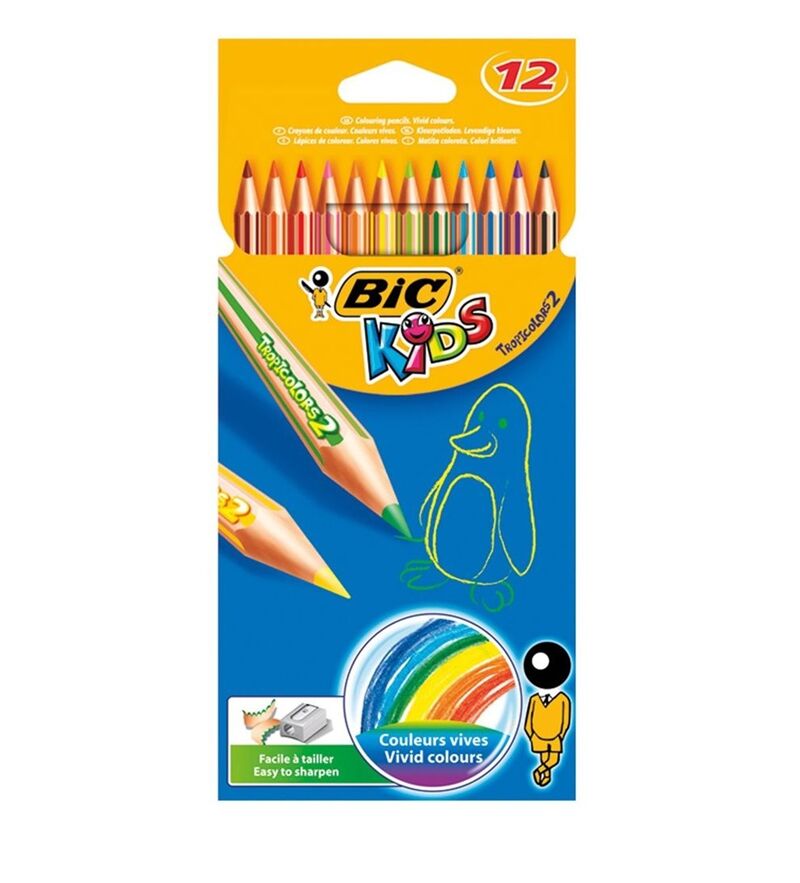 Bic Kuruboya 12'li Tropicolor2 Karton Kutu 83256611