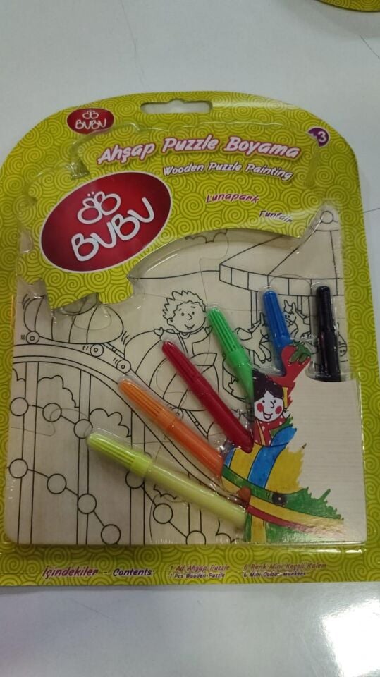 Bu-bu Puzzle Boyama 4 Model Lunapark Ap0036